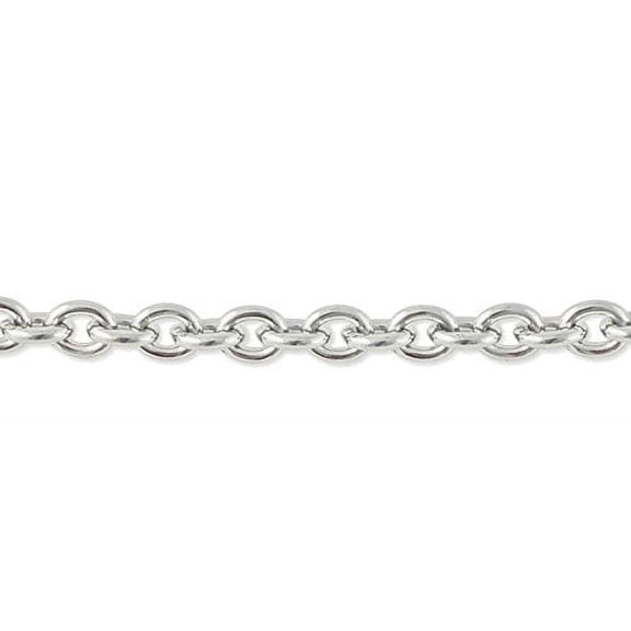 Cable Link Chain 3mm Surgical Stainless Steel (Priced per Foot) - (Parent)
