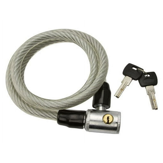 Cable Lock 48" x 14mm Clear. Bike lock, bicycle lock for lowrider , beach cruiser, chopper, track, fixie, mountain bikes