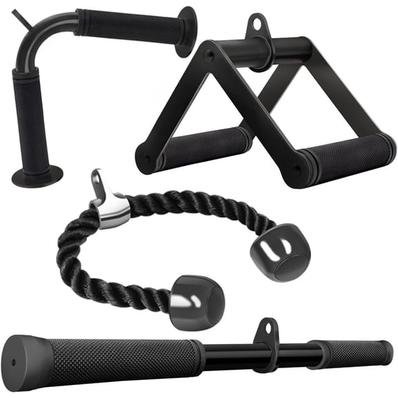 Cable Machine Attachment Set LAT Pulldown Attachments Weight Machine Accessories for Home Gym