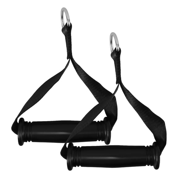 Beaupretty Bicep Workout D Shape Cable Machine Handles 2Pcs