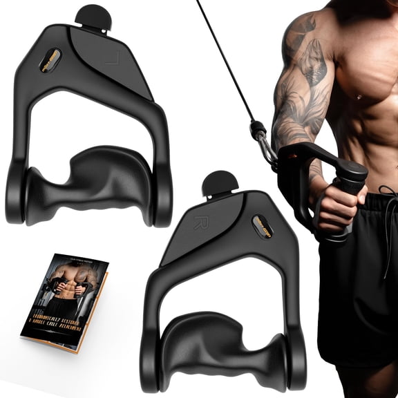 Cable Machine Handles for LAT Pulldown, Gym Handles for Cables