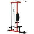 Cable Machine, LAT Machine with High and Low Pulley Stations, Cable Row