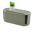 thumbnail image 1 of Cable Management Box,Brown Wire Organizer Box ABS Dustproof Cable Tidy Box Wire Storage Extension Hider, 1 of 9