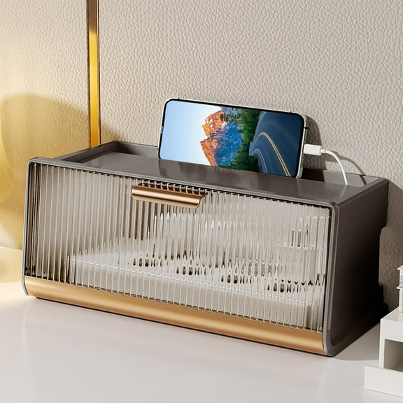 Cable Management Box, Cord Organizer Solution, Conceals Router and Power Strips, for Desktops and Wall Mounting, Home and Office Use