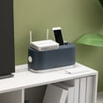thumbnail image 1 of Cable Management Box Set, Cord Organizer for Desk TV Wires Computer Laptop, Power Strip Cover, Hide Cords, USB Hub System, Home Office Use, Neatly Organize Messy Cables, Kid Pet Safe, Charge Phone, 1 of 6