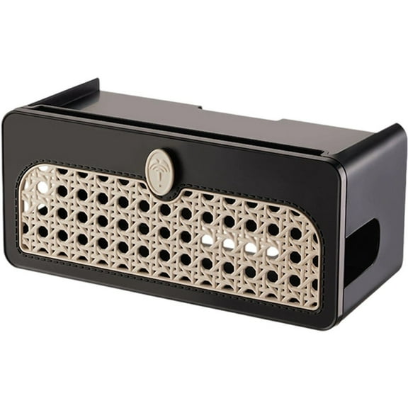 Cable Management Box, Wifi Router Storage Box, Desk Cord Organizer Box Hide Power Strip for Computer, Router, USB Hub and Under Desk Power Strip