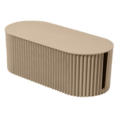 Cable Management Box Wire Case to Hide Wires Outlet Strips Cord Organizer Box for Light Coffee