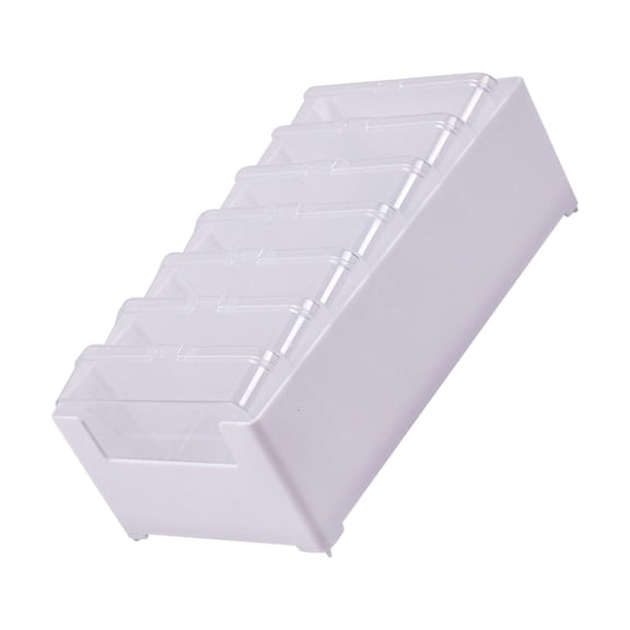 Cable Management Box with Lid Data Cable Storage Box with 7 Removeable Compartments Cable Cord Phone Charger Organiser