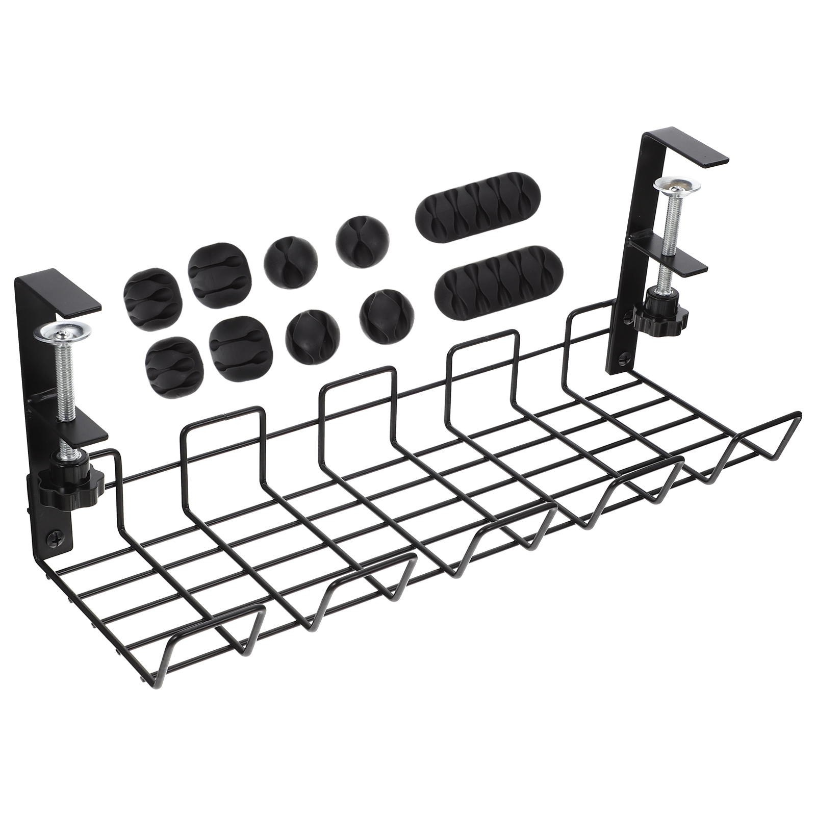 Cable Management Convenient Basket under Table Storage Rack Desk Wire