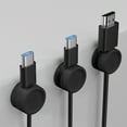 thumbnail image 1 of Cable Management, Cord Organizer, Magnetic Cable Holder, Desktop Phone Charging Data Cable Storage Rack, 3 Pack, 1 of 6