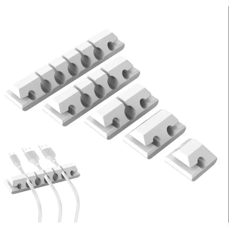 Cable Management Kit 5 Pack with Self-Adhesive Clip and Finishing Tape ...