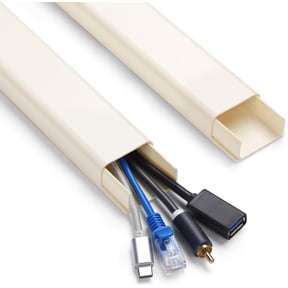 Cable Management Raceway Kit Beige W1.54in X H0.75in X L72in For 4-7 Wires