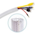 thumbnail image 1 of Cable Management Sleeve, 25 ft Long, 1/2 in. Wide, Mesh Braided Cable Sleeve, Wire Loom, Expandable Split Sleeving , Cord Protector (White), 1 of 8
