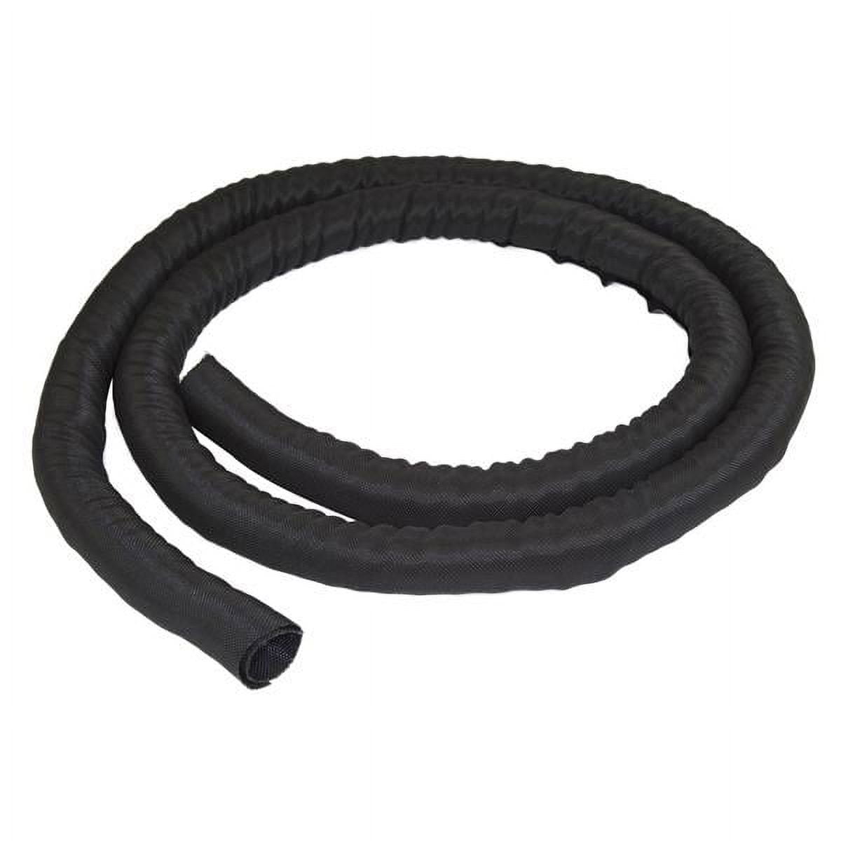 Black Flexible Polyester Cable Management Sleeve - 2m