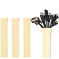thumbnail image 1 of Cable Management Sleeve, JOTO Cord Management System for TV/Computer/Home Entertainment, 19-20 inch Flexible Cable Sleeve Wrap Cover Organizer, 4 Piece -Beige, 1 of 3