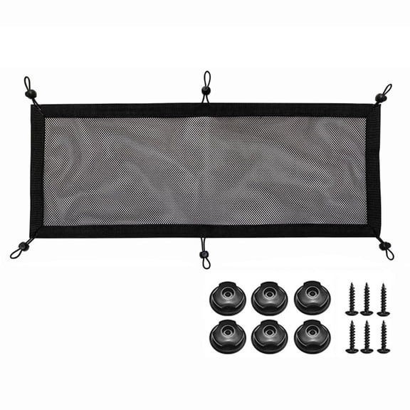 Cable Management net - Under Desk Cable Management Tray - Cable net - Wire Management Under Desk - Cord Organizer (6-pole socket net pocket+6 plum blossom buckles+6 screws)