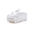 thumbnail image 1 of Cable Matters 100 Pack Shielded Pass Through RJ45 Modular Plugs for Solid or Stranded S/FTP Cable, 1 of 6