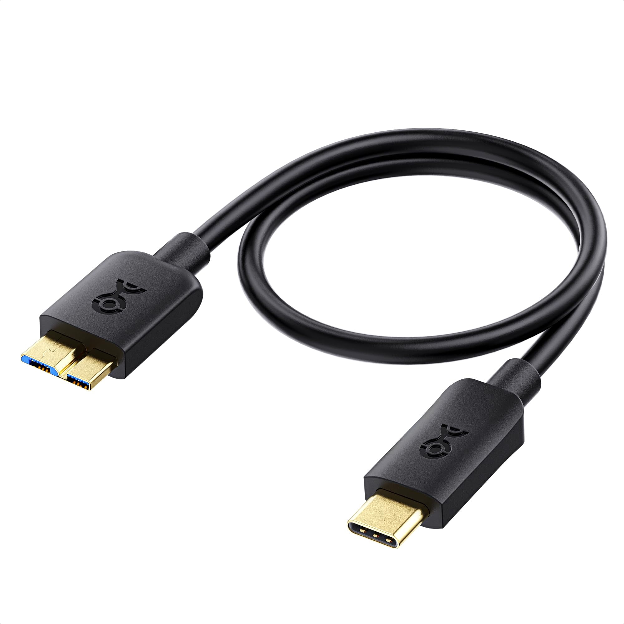 Cable Matters 10Gbps Short USB C to Micro USB 3.0 Cable 1 ft USB C Hard Drive Cable USB 3.0 to USB C Micro B to USB C Cable Compatible with Seagate LaCie Toshiba Samsung WD External Hard Drive