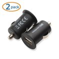 thumbnail image 1 of Cable Matters (2-Pack) 5W/1A Mini USB Car Charger in Black, 1 of 6