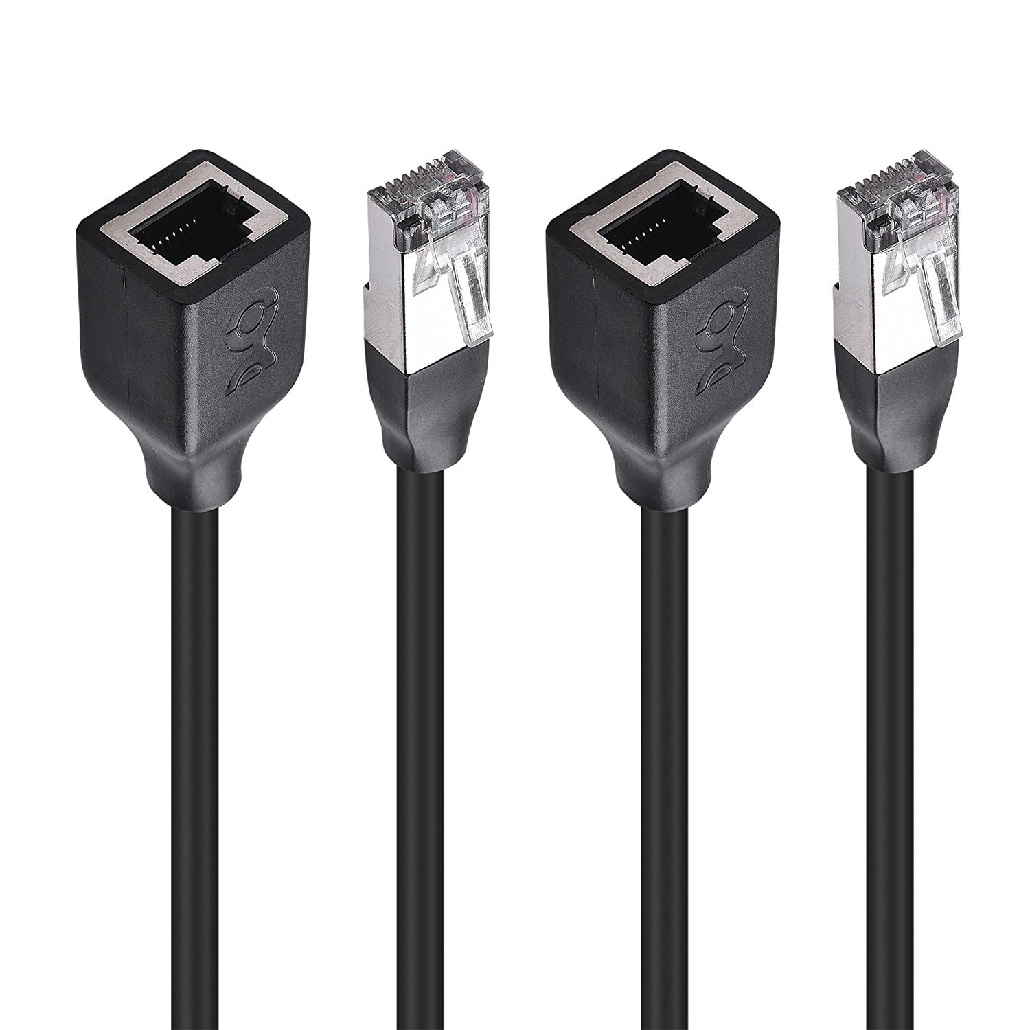 Cable Matters (2Pack) Cat 6 Shielded Extension Patch Cable 3 Feet