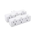 thumbnail image 1 of Cable Matters 2-Pack Spaced 3 Outlet Grounded Outlet Extender Wall Tap, 1 of 6