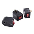 thumbnail image 1 of Cable Matters 3-Pack 2 Prong Outlet with ON Off Switch, Single 2 Prong Outlet Switch/Plug Switch in Black, 1 of 7