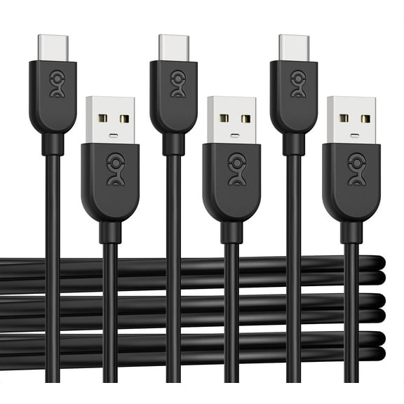 Cable Matters 3-Pack Extreme Flexible Long USB A to USB C Cable 10ft in Black Support Apple CarPlay Android Auto USB to USB C Charging Cable for iPhone 15/15 Pro/15 Plus/15 Pro Max Galaxy S23