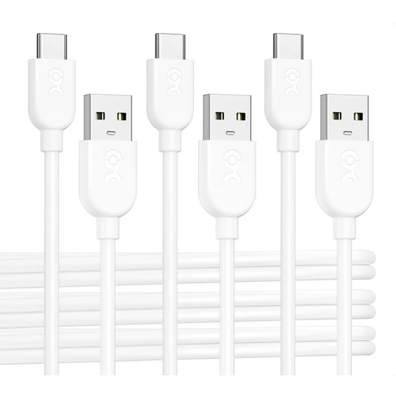 Cable Matters 3-Pack Extreme Flexible USB-A to USB-C Cable 6ft in White