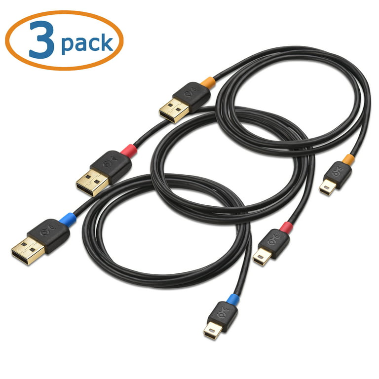Cable Matters 2-Pack Long USB to Mini USB Cable (Mini USB to USB Cable) 15  ft