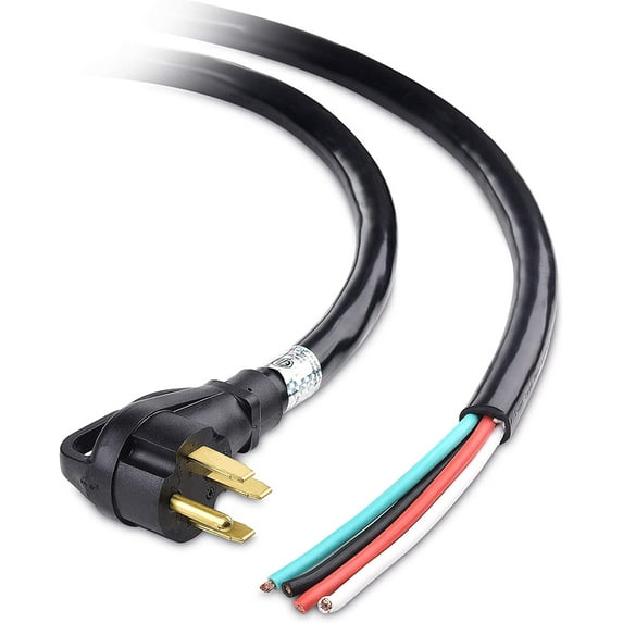 Cable Matters 4 Prong Replacement 50 AMP RV Power Cord (NEMA 14-50P to 4 Wire) - 25 Feet