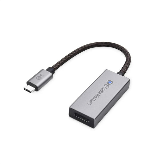 Cable Matters 48Gbps USB C to HDMI Adapter Supporting 4K 120Hz and 8K HDR - Thunderbolt 3 and Thunderbolt 4 Port Compatible - Maximum Supported Resolution on Any Mac via This Adapter is 4K@60Hz