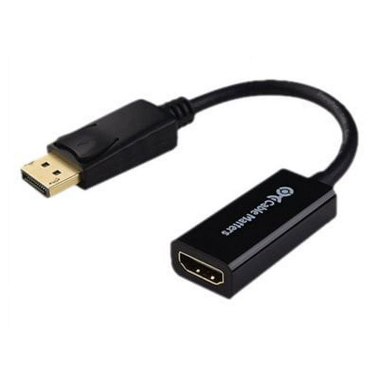 Cable Matters 4K DisplayPort to HDMI 4K Adapter (4K DP to HDMI Adapter) 