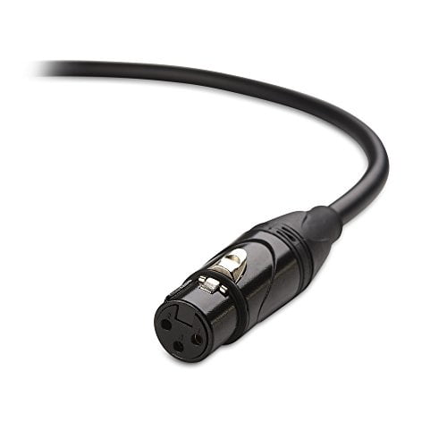 Cable Matters TRS to XLR Cable Black 6.35mm 6 Feet 500015-6