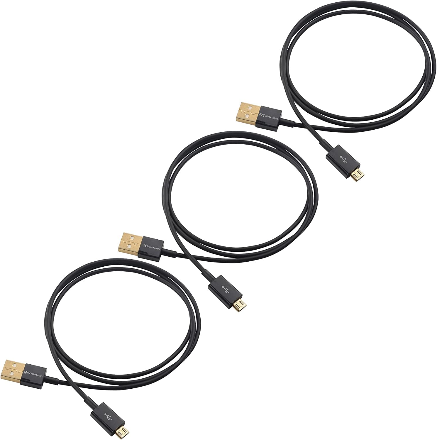 Cable Matters 6Pack USB to Micro USB Cable (Micro USB to USB 2.0 Cable