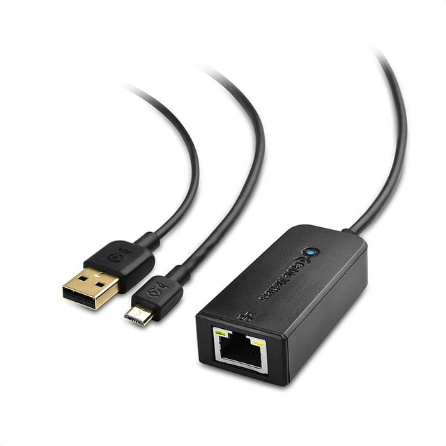 Cable Matters Micro USB to Ethernet Adapter Up to 480Mbps for Streaming Sticks Including Chromecast, Google Home Mini and More - Not Compatible with Roku Device