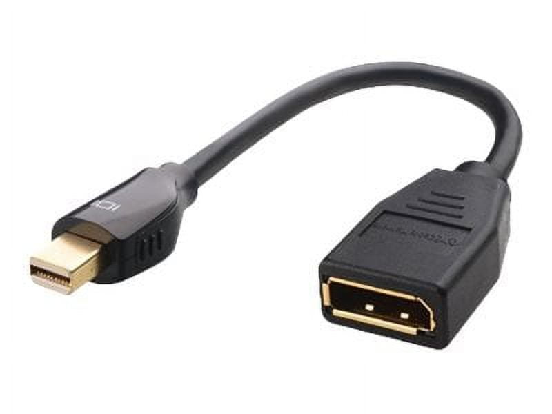 Cable Matters 2-Pack 32.4Gbps 8K Mini DisplayPort to DisplayPort 1.4  Adapter (Mini DP to DP 1.4) in Black - 8K@60Hz, 4K@120Hz Resolution Ready 