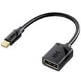 thumbnail image 1 of Cable Matters Mini DisplayPort to DisplayPort Adapter (Mini DP to DP) in Black - 4K Resolution Ready - Thunderbolt | Thunderbolt 2 Port Compatible, 1 of 8