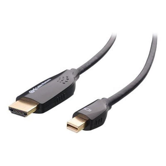 Cable Matters Mini DisplayPort to HDMI Cable (Mini DP to HDMI Cable) in Black 3 Feet - Thunderbolt | Thunderbolt 2 Port Compatible