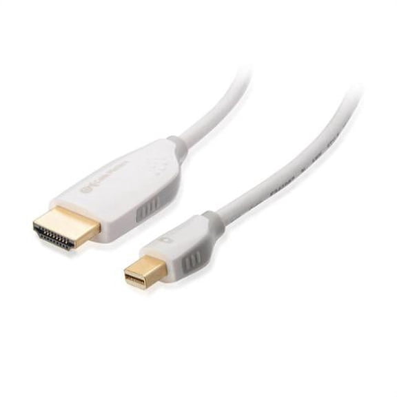 Cable Matters Mini DisplayPort to HDMI Cable (Mini DP to HDMI Cable) in White 6 Feet - Thunderbolt | Thunderbolt 2 Port Compatible