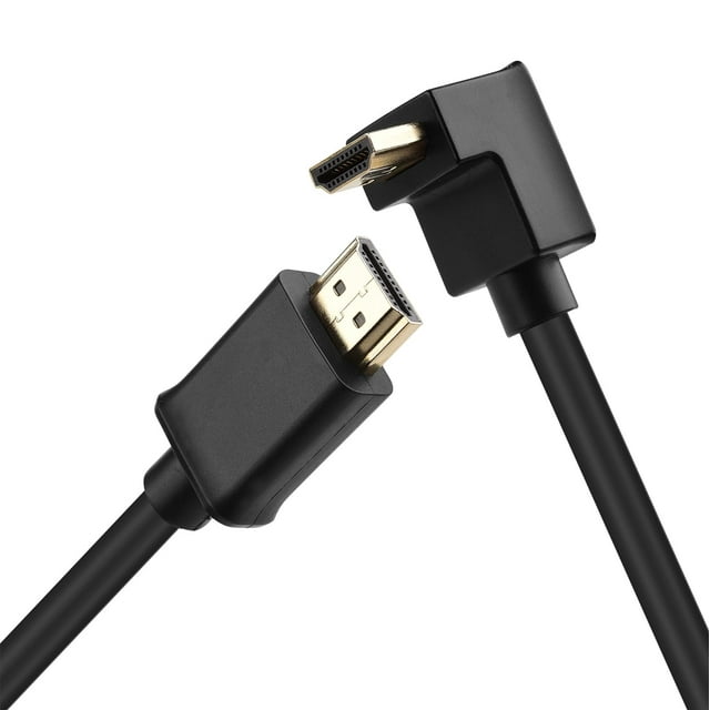Cable Matters Right Angle HDMI Cable (90 Degree HDMI Right Angle Cable) 6 Feet - HDR and 4K Resolution Ready