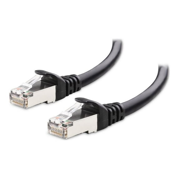 Cable Matters Snagless Cat 6a, Cat6a (SSTP, SFTP) Shielded Ethernet Cable in Black 25 ft