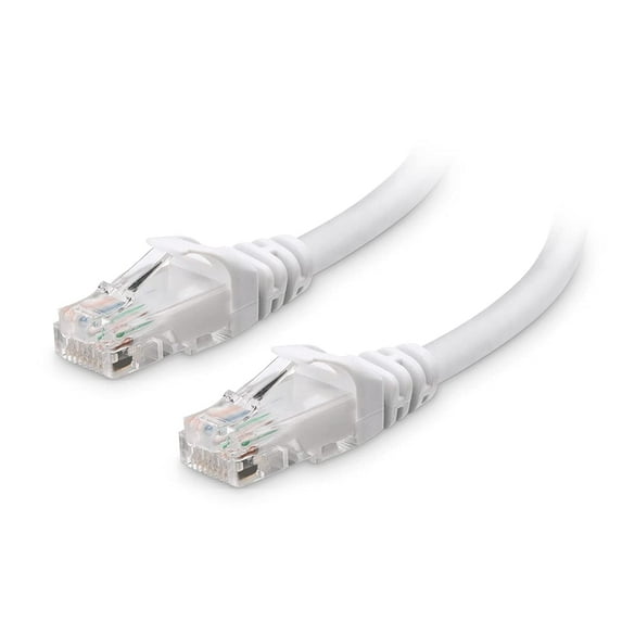 Cable Matters Snagless Cat6 Ethernet Cable (Cat6 Cable / Cat 6 Cable) in White 100 Feet - Available 1FT - 150FT in Length
