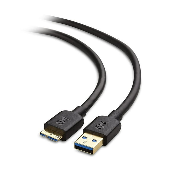 Cable Matters SuperSpeed USB 3.0 Type A to Micro-B Cable in Black 6 Feet