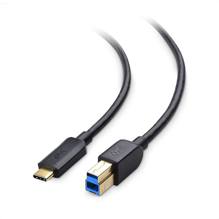 Cable Matters Type-C USB 3.1 Type B Cable (USB-C/USB C USB B 3.0 / Type-C  USB 3.1 to USB B) in Black 6.6 Feet