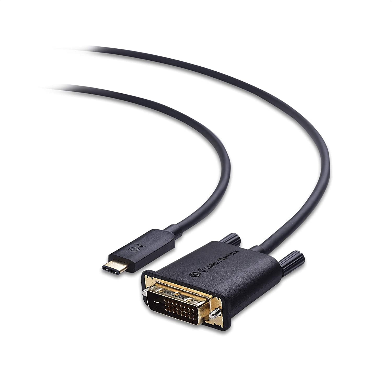 Cable Matters USB C to DVI Cable (USBC to DVI Cable) 6 ft Thunderbolt 3 Port Compatible with