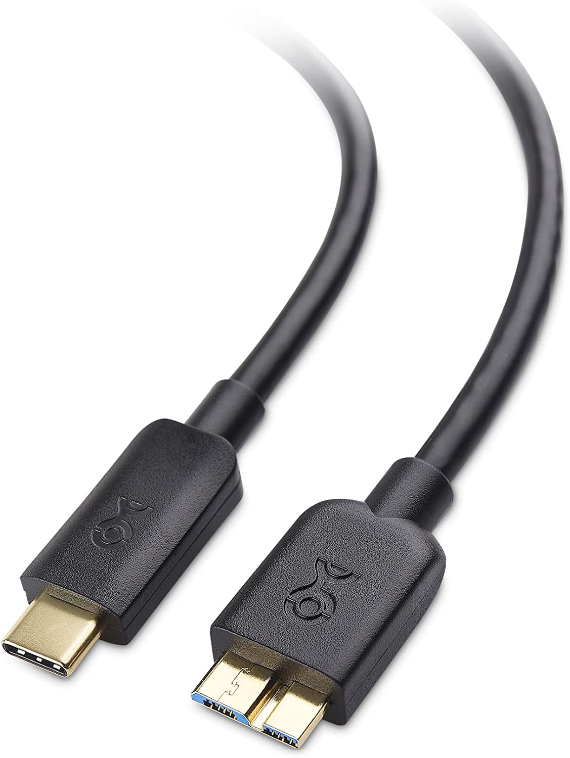 Cable Matters USB C to Micro USB 3.0 Cable (USB C to Micro B 3.0, USB C Hard Drive Cable) in Black 3.3 Feet - image 1 of 7