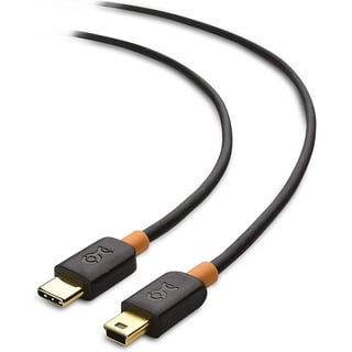 Duttek Câble USB C vers Mini USB, Câble Mini USB vers USB C 90
