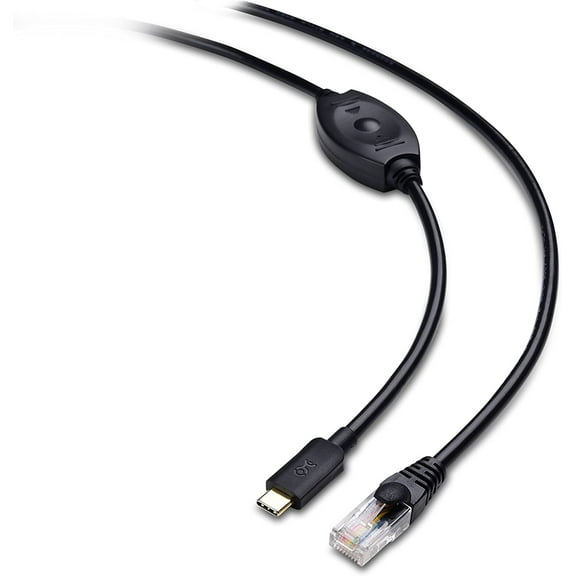 Cable Matters USB C to RJ45 Console Cable for Windows and MacBook Pro (Compatible Cisco Console Cable, Rollover Cable) with FTDI 6 Feet
