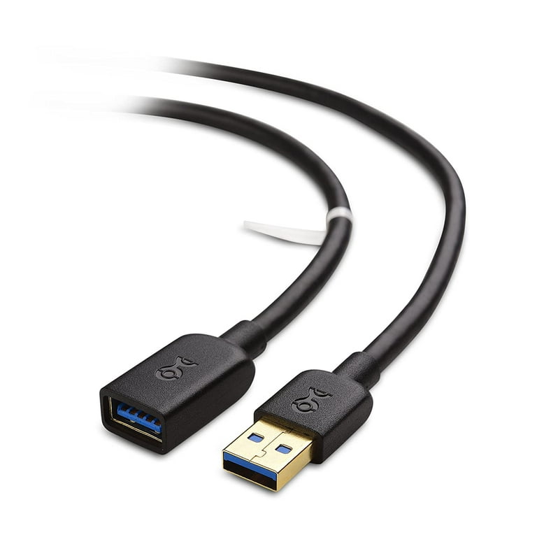 Cable Matters USB to USB Extension Cable (USB 3.0 Extension Cable / USB 3 Extension  Cable) in Black 6 Feet - Available 3FT - 10FT in Length 