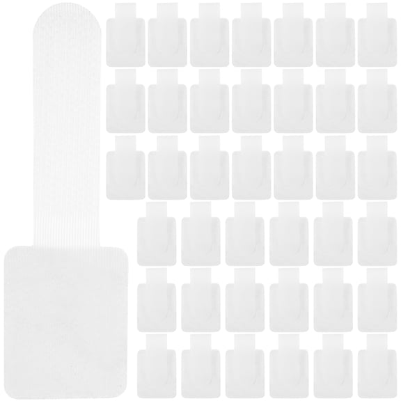Cable Organizer 40 Pcs Data Adhesive Storage Cord Sticky Strip Fastening Straps White